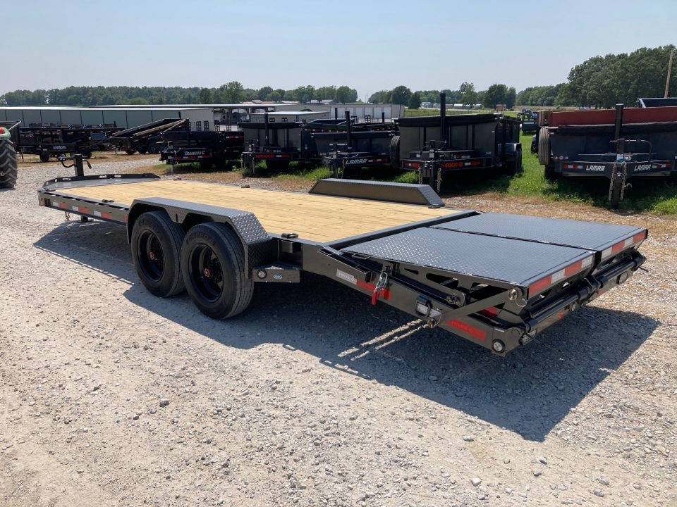 New 2027 MAXX-D 83x22 TANDEM 17.5K EQUIPMENT W/ MAX RAMPS & TOOLBOX Equipment Trailer