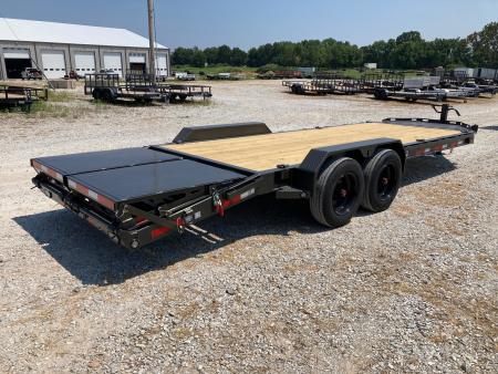 New 2027 MAXX-D 83x22 TANDEM 17.5K EQUIPMENT W/ MAX RAMPS & TOOLBOX Equipment Trailer