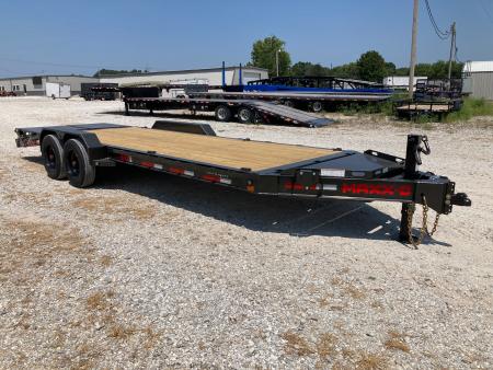 New 2027 MAXX-D 83x22 TANDEM 17.5K EQUIPMENT W/ MAX RAMPS & TOOLBOX Equipment Trailer