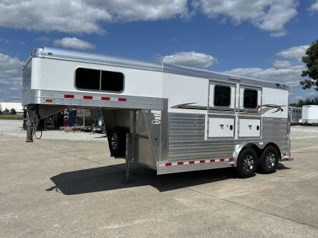 Used 2020 4-Star Trailers 2 Horse Deluxe Slant Load Horse Trailer