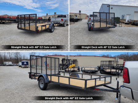New 2026 WD Trailers 77X12 SA Utility Trailer, straight deck with 48  gate, 3.5k axle, **ECONO SERIES** Utility Trailer