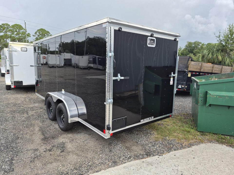 New 2026 Cargo Craft 7x16 Black Enclosed Trailer – Heavy-Duty Cargo Hauler Cargo / Enclosed Trailer