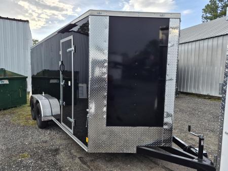 New 2026 Cargo Craft 7x16 Black Enclosed Trailer – Heavy-Duty Cargo Hauler Cargo / Enclosed Trailer