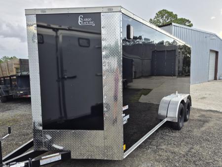New 2026 Cargo Craft 7x16 Black Enclosed Trailer – Heavy-Duty Cargo Hauler Cargo / Enclosed Trailer
