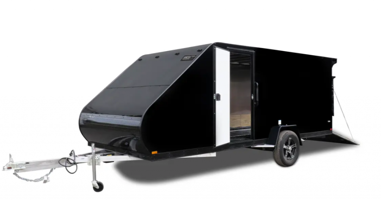 New 2027 Ameralite *INCOMING* Aluminum M-Series with Track Mat & Ski Guides Snowmobile Trailer