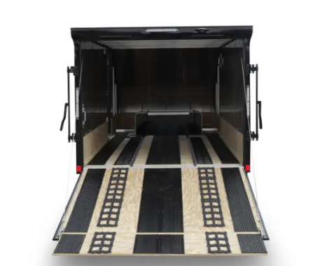 New 2027 Ameralite *INCOMING* Aluminum M-Series with Track Mat & Ski Guides Snowmobile Trailer