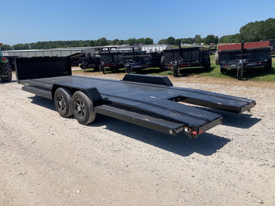 New 2027 MAXX-D 83X24 TANDEM 9.9K CARHAULER W/ ROCK SHIELD, IN FLOOR LIGHTS, ETRAC & TOOL BOX Car Hauler