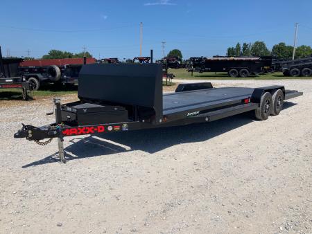 New 2027 MAXX-D 83X24 TANDEM 9.9K CARHAULER W/ ROCK SHIELD, IN FLOOR LIGHTS, ETRAC & TOOL BOX Car Hauler