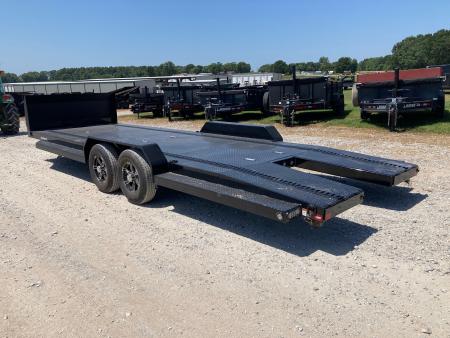 New 2027 MAXX-D 83X24 TANDEM 9.9K CARHAULER W/ ROCK SHIELD, IN FLOOR LIGHTS, ETRAC & TOOL BOX Car Hauler