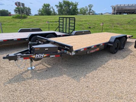 New 2027 H&H Trailers 82 x 20 Manual Tilt Speed Loader-Car Hauler with 7K GVWR Tilt Trailer