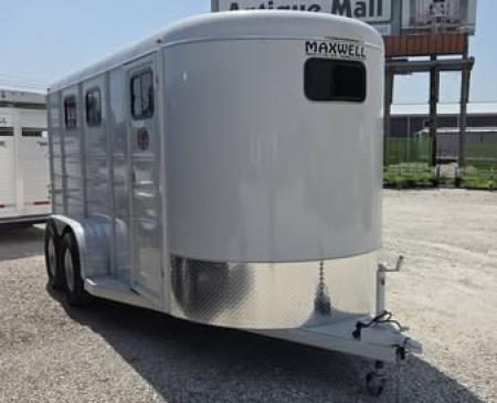 New 2026 Maxwell BrushPopper Slant 3 Horse Trailer