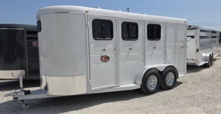 New 2026 Maxwell BrushPopper Slant 3 Horse Trailer