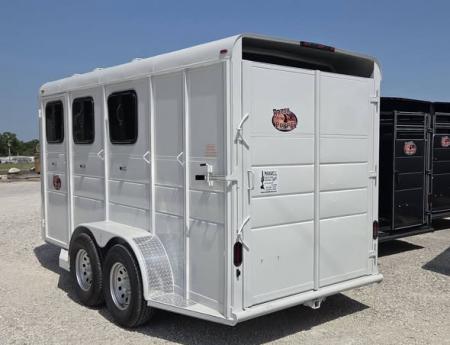 New 2026 Maxwell BrushPopper Slant 3 Horse Trailer