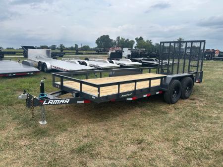 New 2027 Lamar 83x18 Tandem 10K Utility w/ 2' Dove & 5' Ramp Gate