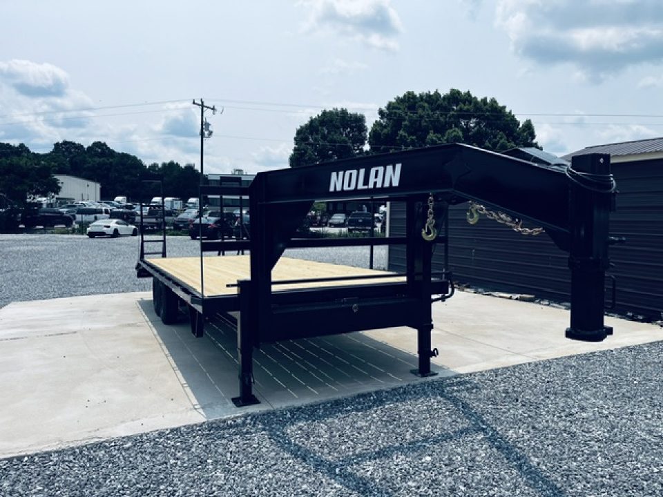 New 2026 Nolan 102X24 17K Gooseneck Deckover Equipment Trailer