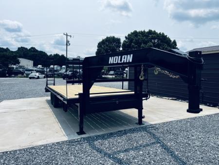 New 2026 Nolan 102X24 17K Gooseneck Deckover Equipment Trailer
