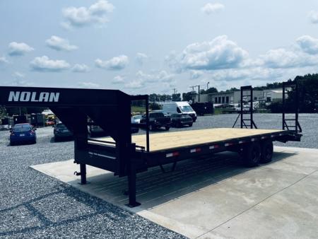 New 2026 Nolan 102X24 17K Gooseneck Deckover Equipment Trailer