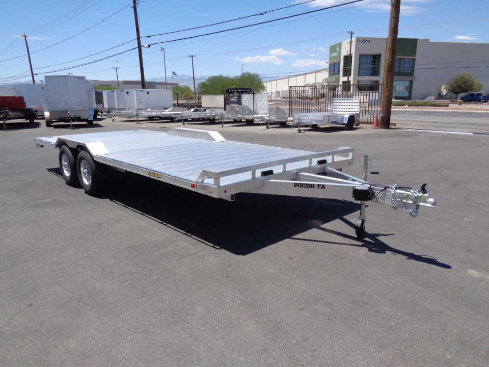New 2027 Aluma * WB20H-TA-EL-DOF * 20Ft Heavy Duty Wide Body Drive-Over-Fender 10k Trailer