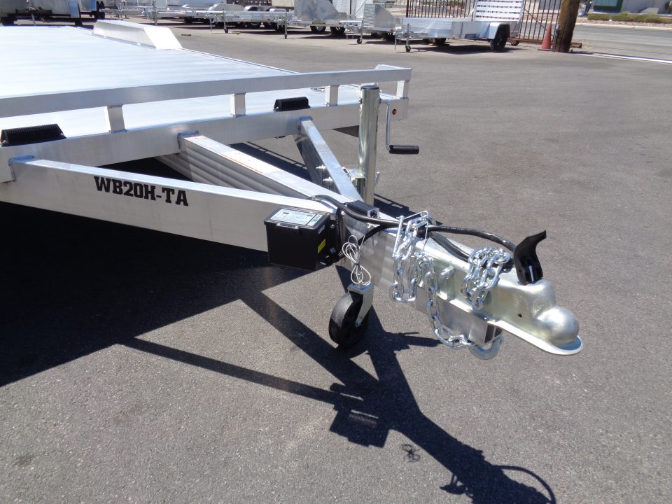 New 2027 Aluma * WB20H-TA-EL-DOF * 20Ft Heavy Duty Wide Body Drive-Over-Fender 10k Trailer