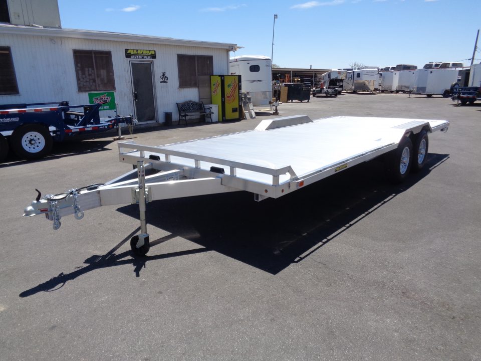 New 2027 Aluma * WB20H-TA-EL-DOF * 20Ft Heavy Duty Wide Body Drive-Over-Fender 10k Trailer