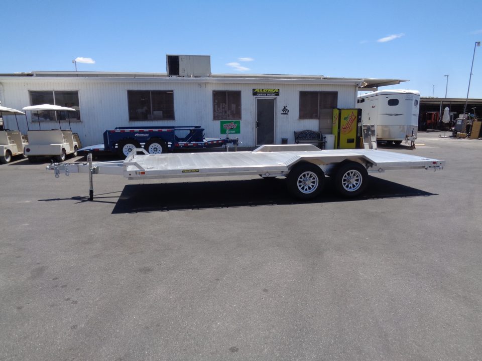New 2027 Aluma * WB20H-TA-EL-DOF * 20Ft Heavy Duty Wide Body Drive-Over-Fender 10k Trailer