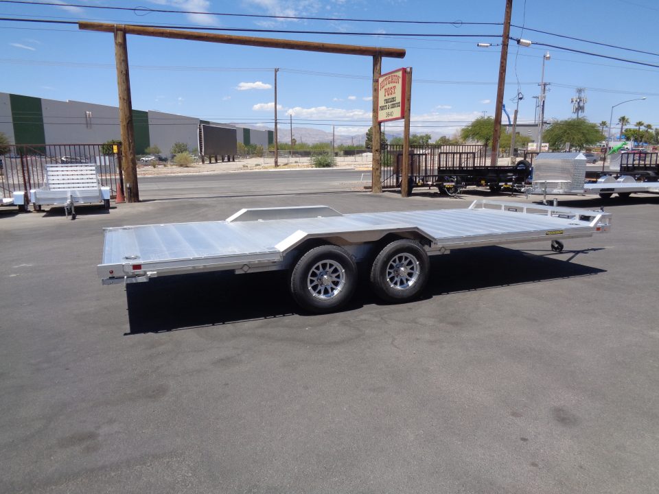 New 2027 Aluma * WB20H-TA-EL-DOF * 20Ft Heavy Duty Wide Body Drive-Over-Fender 10k Trailer