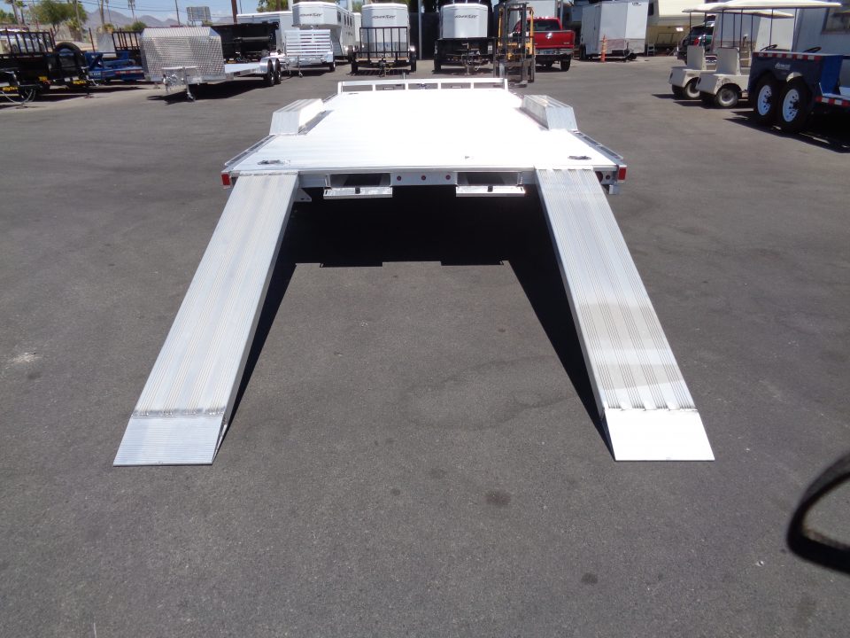 New 2027 Aluma * WB20H-TA-EL-DOF * 20Ft Heavy Duty Wide Body Drive-Over-Fender 10k Trailer
