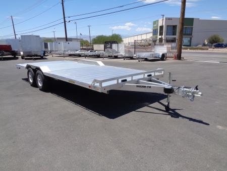 New 2027 Aluma * WB20H-TA-EL-DOF * 20Ft Heavy Duty Wide Body Drive-Over-Fender 10k Trailer