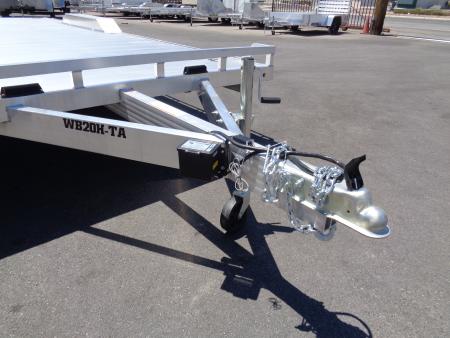 New 2027 Aluma * WB20H-TA-EL-DOF * 20Ft Heavy Duty Wide Body Drive-Over-Fender 10k Trailer