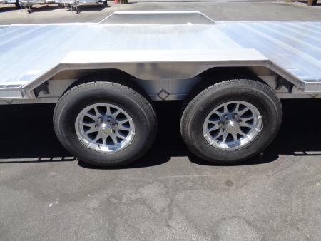 New 2027 Aluma * WB20H-TA-EL-DOF * 20Ft Heavy Duty Wide Body Drive-Over-Fender 10k Trailer