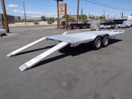 New 2027 Aluma * WB20H-TA-EL-DOF * 20Ft Heavy Duty Wide Body Drive-Over-Fender 10k Trailer