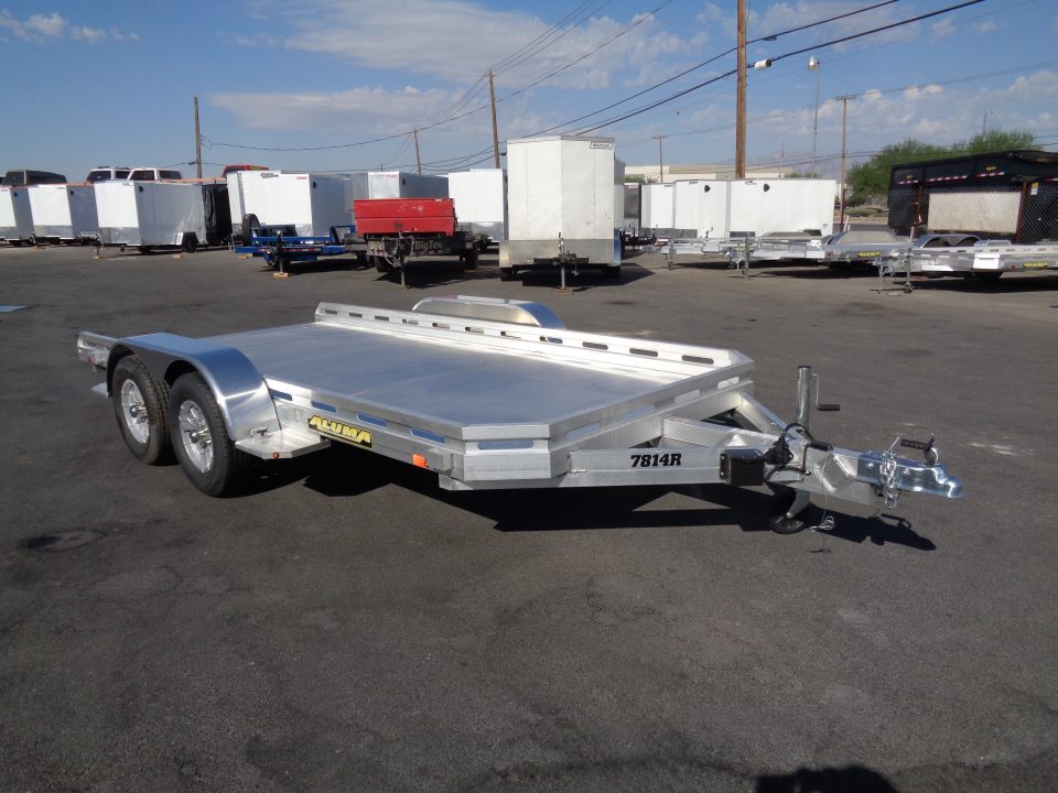 New 2027 ALUMA * 7814R * 14Ft Tandem Axle 7k Car Hauler
