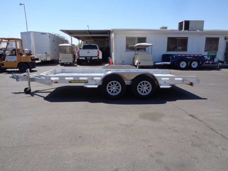 New 2027 ALUMA * 7814R * 14Ft Tandem Axle 7k Car Hauler