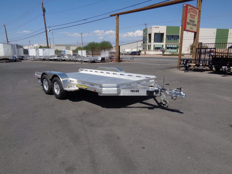 New 2027 ALUMA * 7814R * 14Ft Tandem Axle 7k Car Hauler