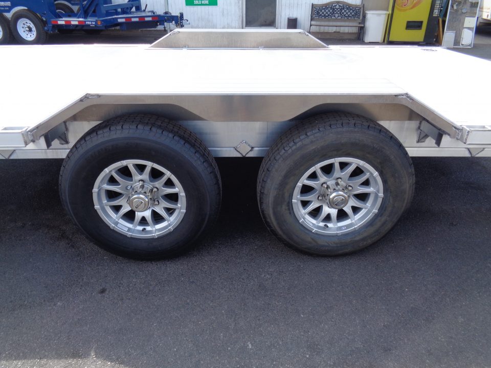 New 2027 Aluma * WB16H-TA-EL-DOF * 16Ft Heavy Duty Wide Body Drive-Over-Fender 10k Trailer
