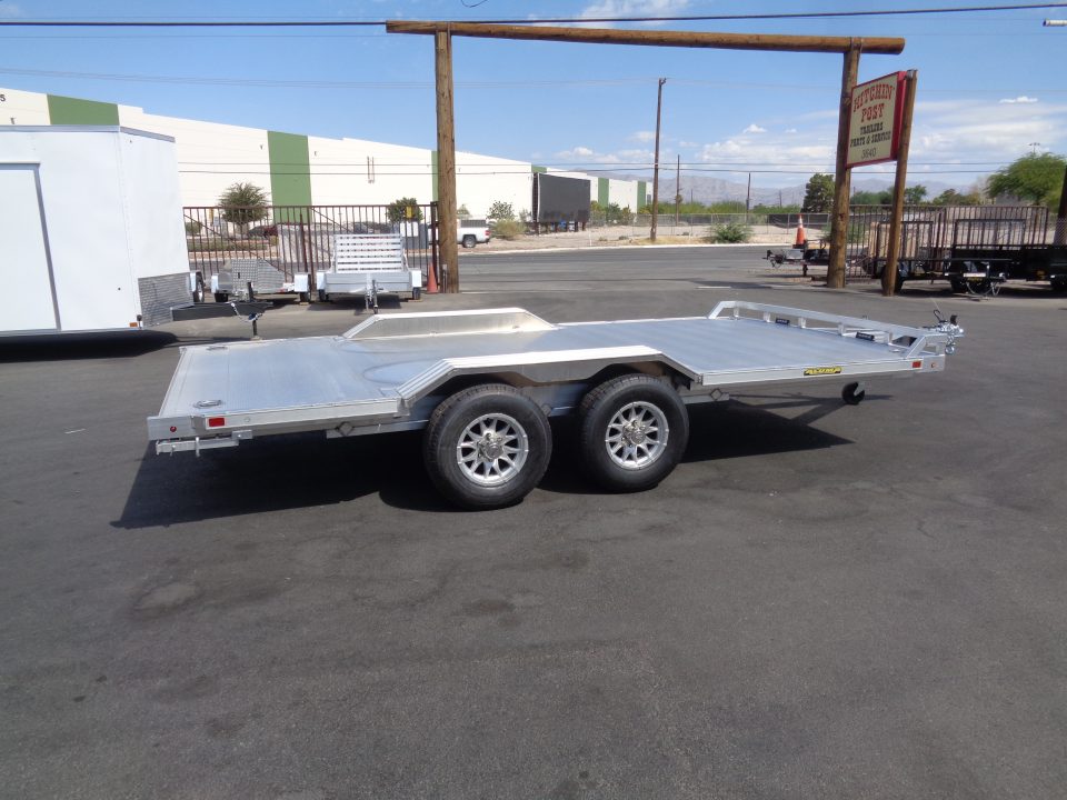 New 2027 Aluma * WB16H-TA-EL-DOF * 16Ft Heavy Duty Wide Body Drive-Over-Fender 10k Trailer