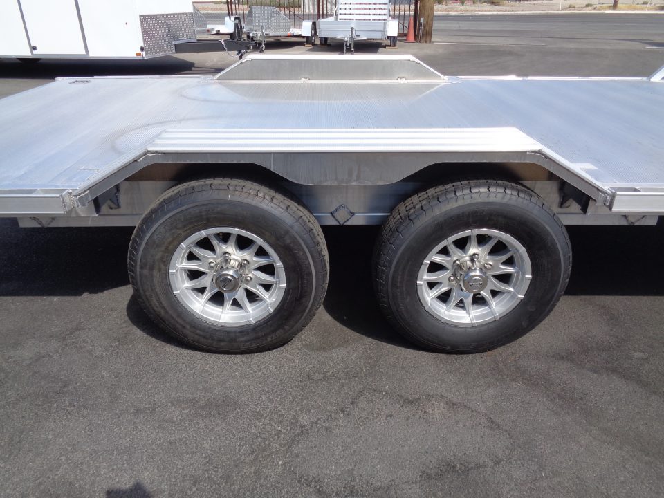 New 2027 Aluma * WB16H-TA-EL-DOF * 16Ft Heavy Duty Wide Body Drive-Over-Fender 10k Trailer
