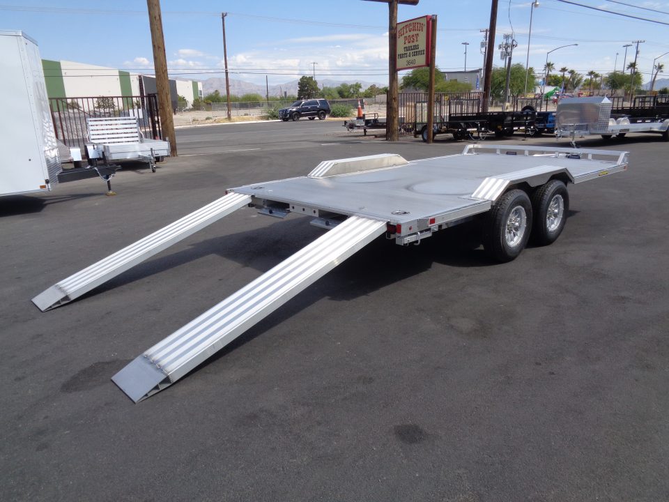 New 2027 Aluma * WB16H-TA-EL-DOF * 16Ft Heavy Duty Wide Body Drive-Over-Fender 10k Trailer