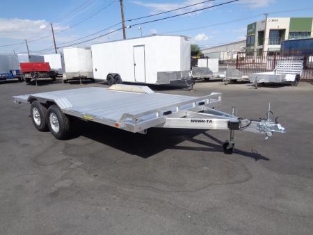 New 2027 Aluma * WB16H-TA-EL-DOF * 16Ft Heavy Duty Wide Body Drive-Over-Fender 10k Trailer