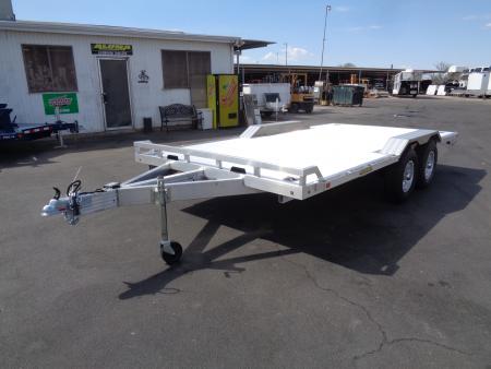 New 2027 Aluma * WB16H-TA-EL-DOF * 16Ft Heavy Duty Wide Body Drive-Over-Fender 10k Trailer