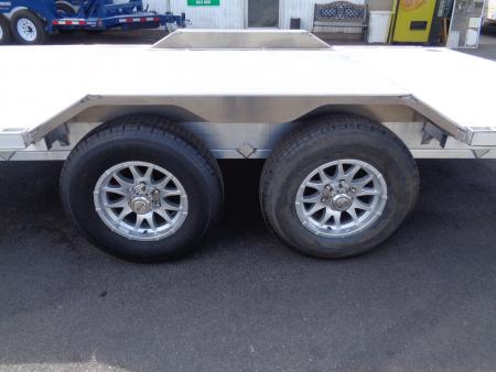 New 2027 Aluma * WB16H-TA-EL-DOF * 16Ft Heavy Duty Wide Body Drive-Over-Fender 10k Trailer
