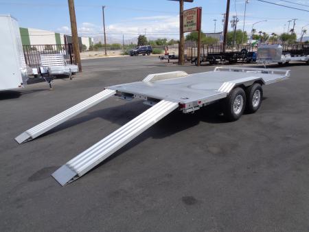 New 2027 Aluma * WB16H-TA-EL-DOF * 16Ft Heavy Duty Wide Body Drive-Over-Fender 10k Trailer