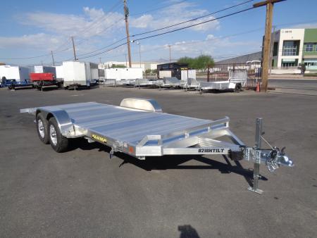 New 2027 Aluma * 8218H TILT * 18Ft Tandem Axle 10k Aluminum Tilt Car Hauler