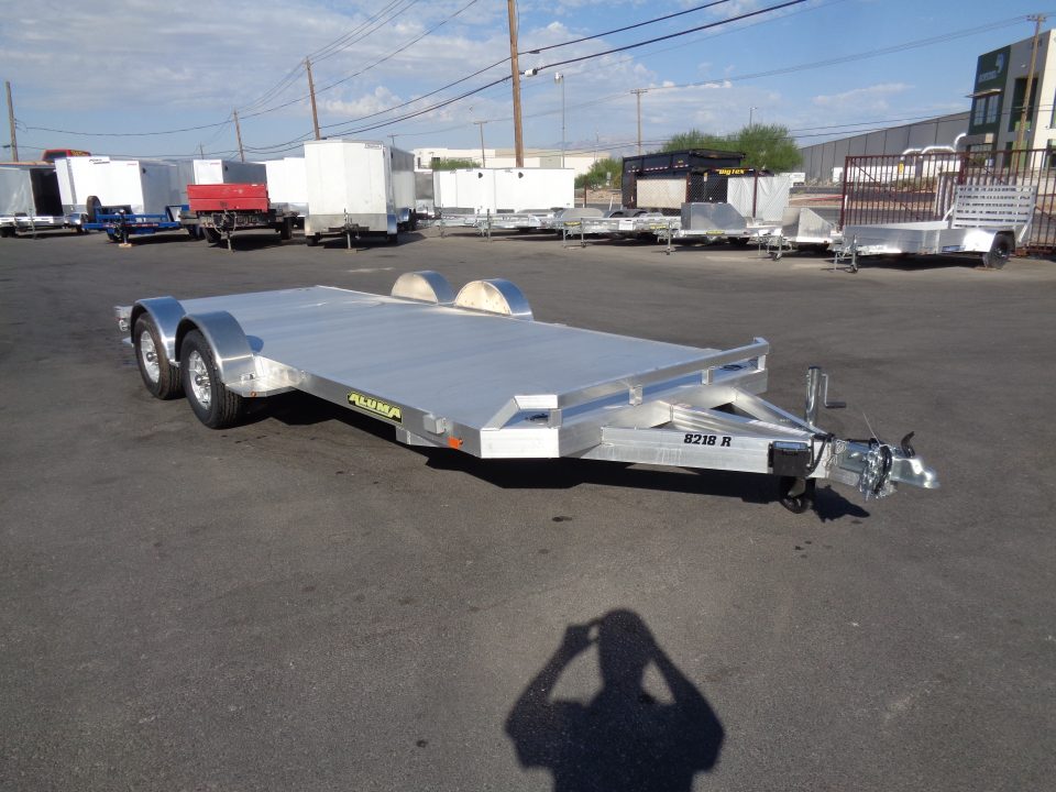 New 2027 Aluma * 8218 * 18Ft Tandem Axle 7k Aluminum Car Hauler w/ Spread Axles