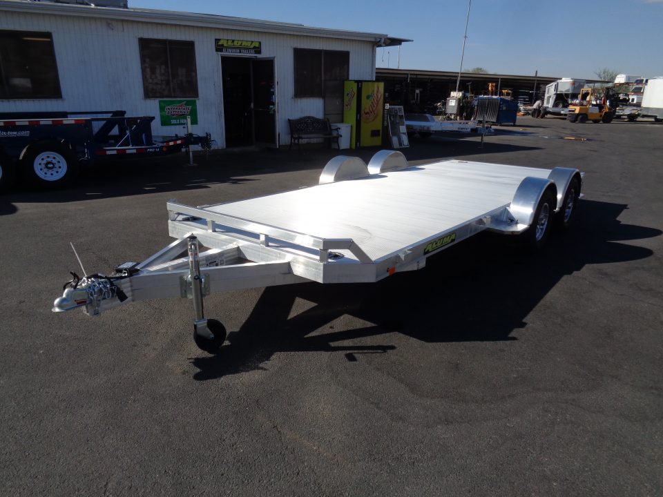 New 2027 Aluma * 8218 * 18Ft Tandem Axle 7k Aluminum Car Hauler w/ Spread Axles