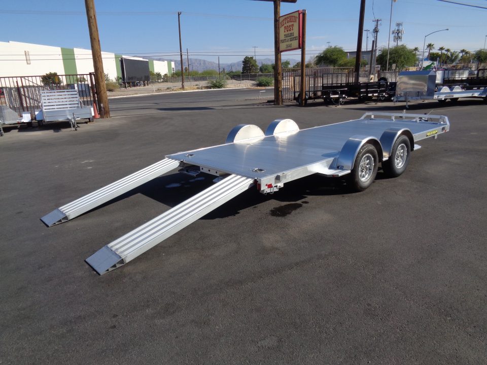 New 2027 Aluma * 8218 * 18Ft Tandem Axle 7k Aluminum Car Hauler w/ Spread Axles