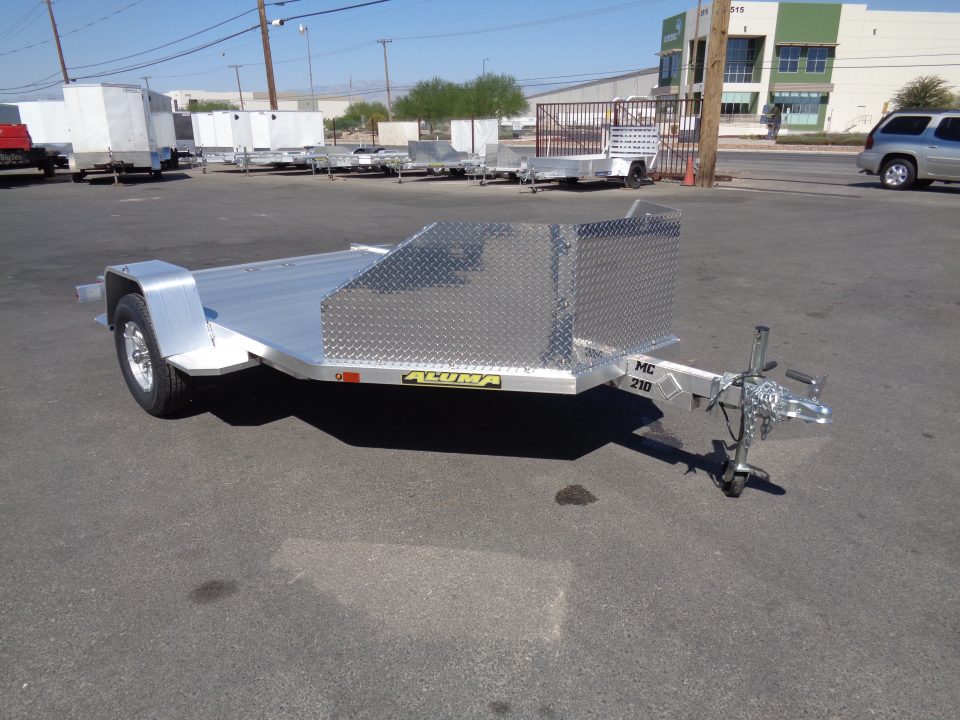 New 2027 ALUMA * MC210 * 2 Position Motorcycle Trailer