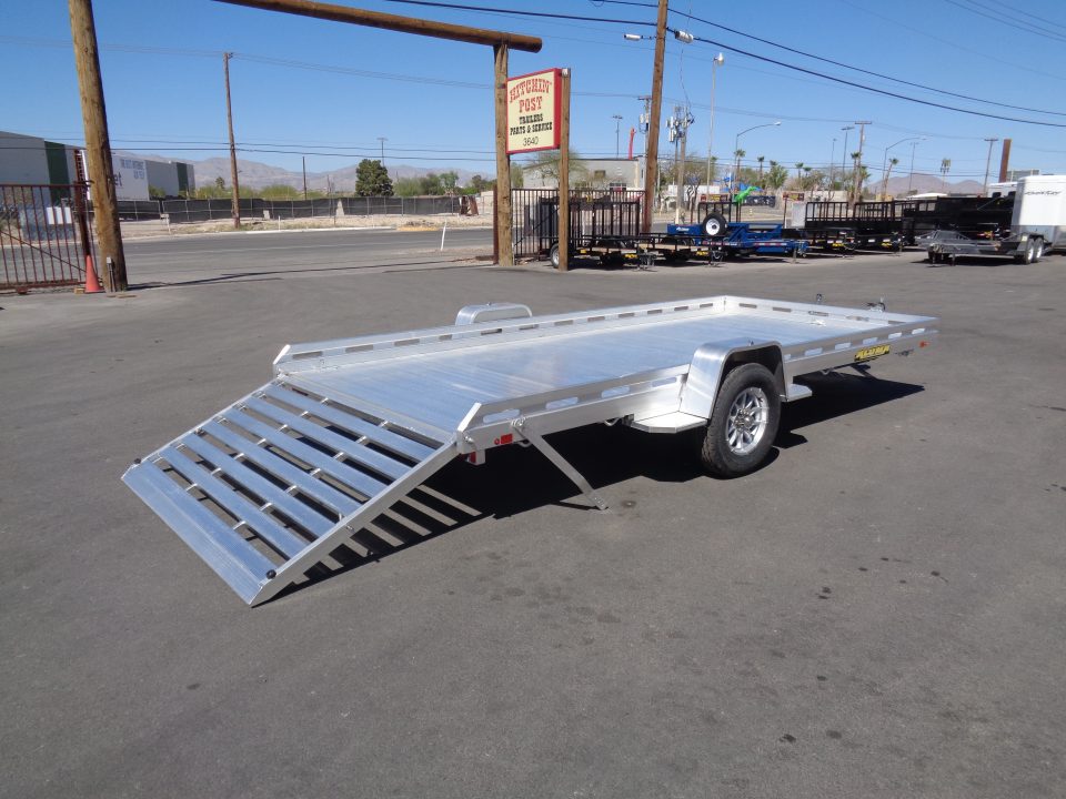 New 2027 Aluma * 8015-TG * 15Ft Single Axle ATV Trailer w/ Tailgate