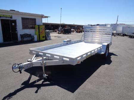 New 2027 Aluma * 8015-TG * 15Ft Single Axle ATV Trailer w/ Tailgate