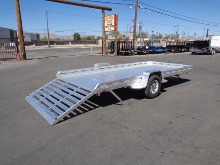 New 2027 Aluma * 8015-TG * 15Ft Single Axle ATV Trailer w/ Tailgate